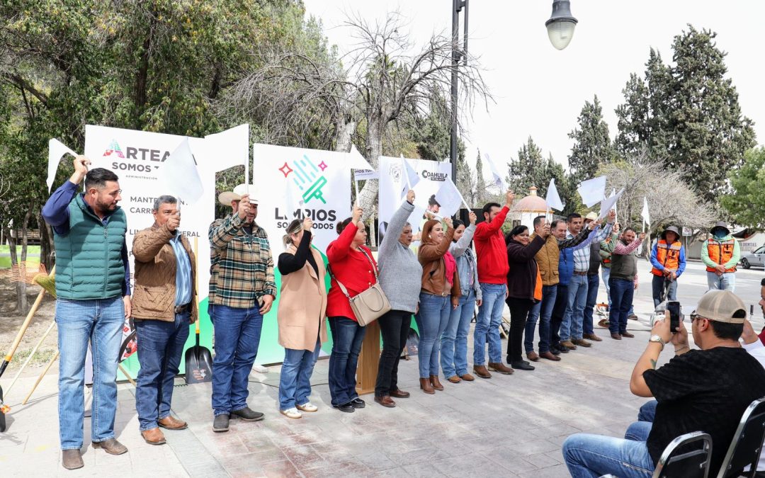 Arranca Arteaga del Programa “Limpios Somos Todos”