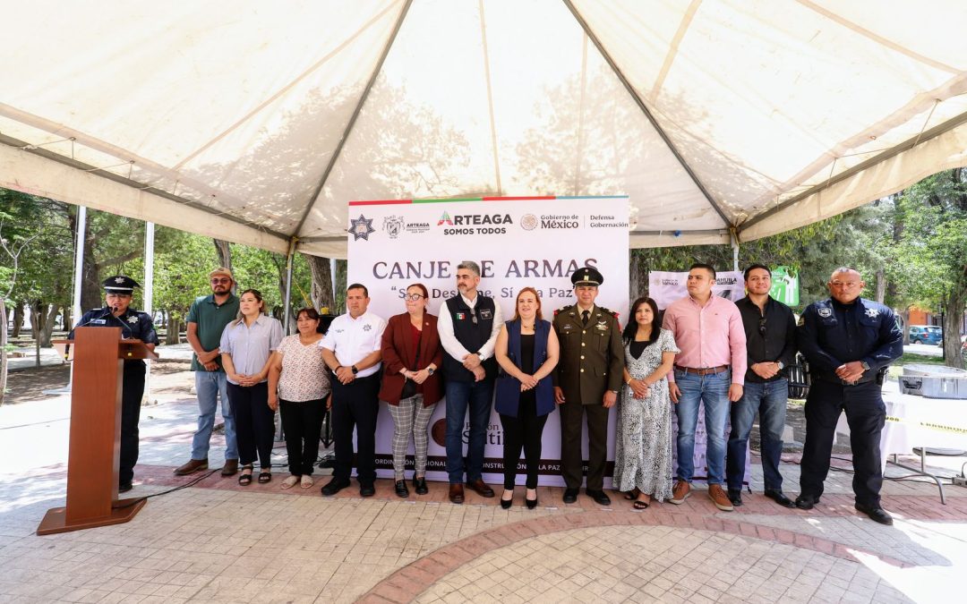 Inicia en Arteaga programa de Canje de Armas 2025