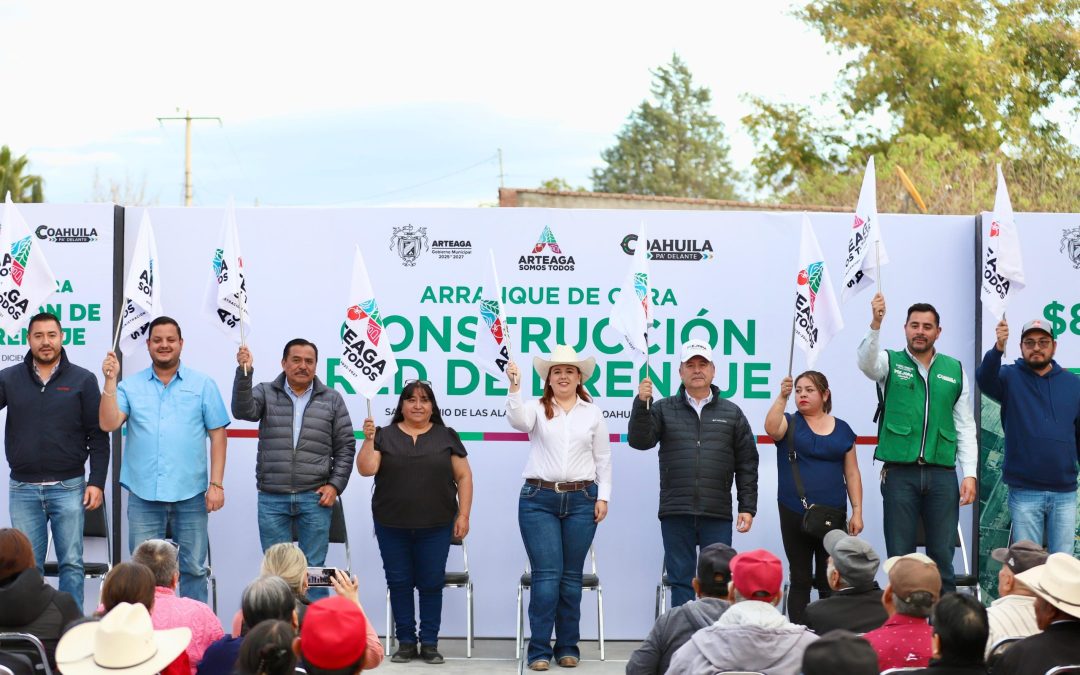 Inicia construcción de red de drenaje en San Antonio de las Alazanas, con inversión de 8.7 mdp