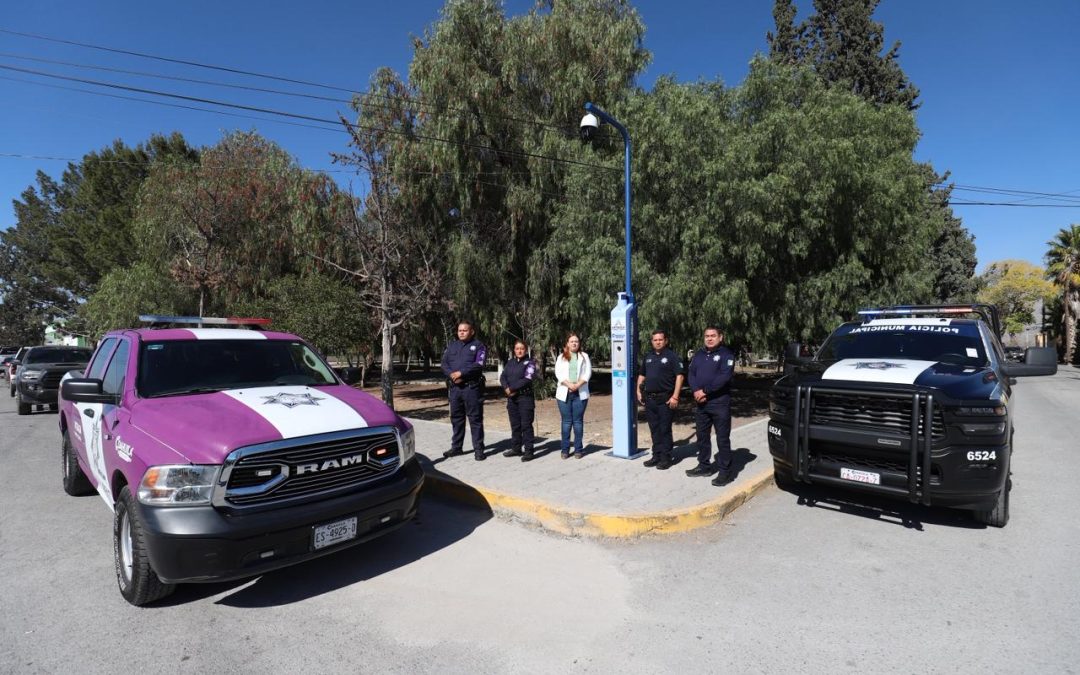 Arteaga inaugura 4 estaciones de pánico y ampliación del sistema de videovigilancia del C2